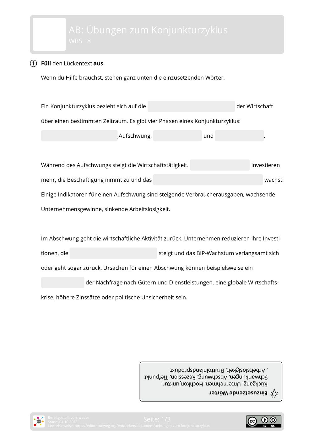 arbeitsblatt-bungen-zum-konjunkturzyklus-wbs-mnweg