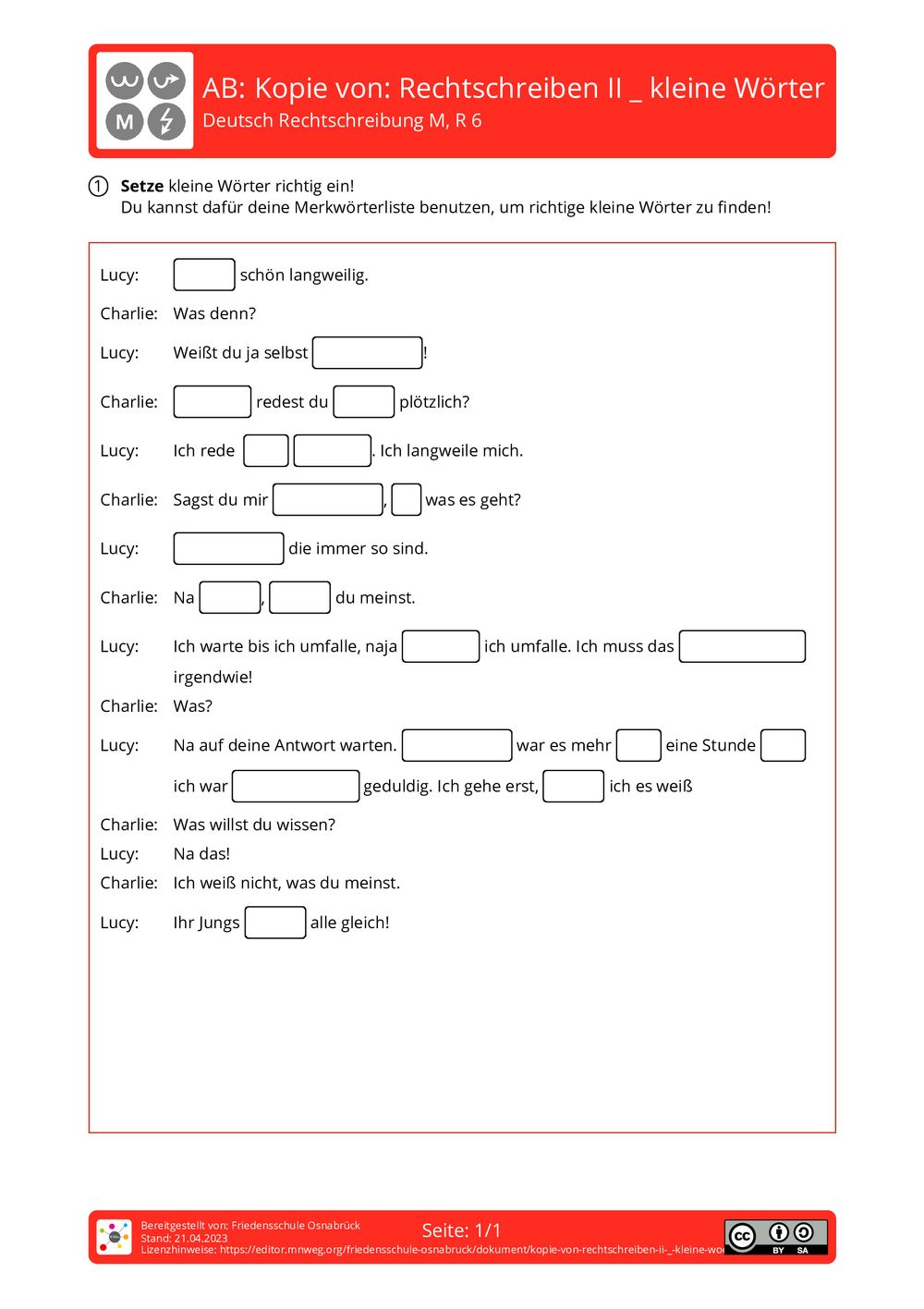 Arbeitsblatt Kopie von Rechtschreiben II _ kleine Wörter Deutsch Rechtschreibung Arbeitsblatt Kopie von Rechtschreiben II _ kleine Wörter Deutsch Rechtschreibung