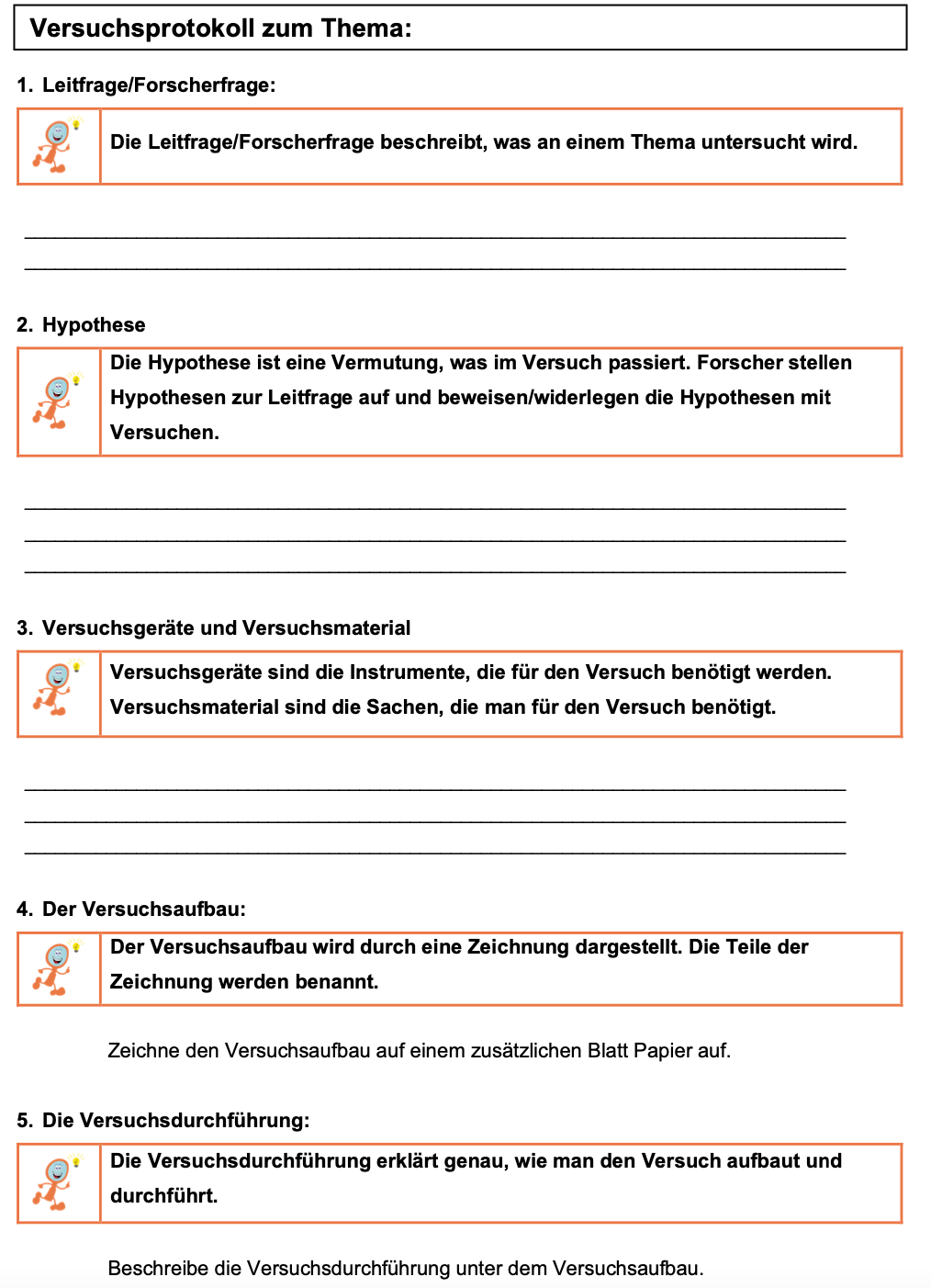 Wie Schreibt Man Ein Versuchsprotokoll Arbeitsblatt - Ein Versuchsprotokoll erstellen - Biologie - mnweg.org