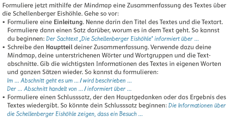 Arbeitsblatt Eine Textzusammenfassung Schreiben Deutsch Lesen