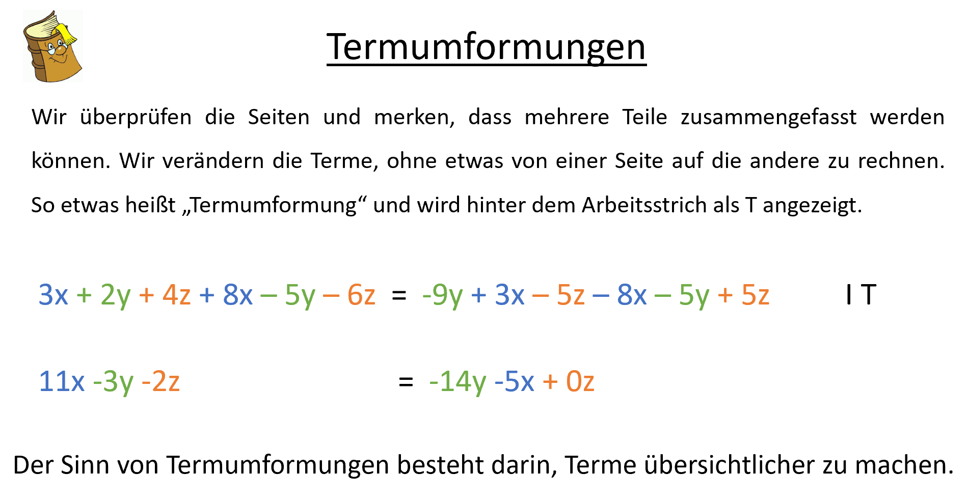Mathematik Klasse 7 Gymnasium Terme Und Gleichungen Arbeitsblatt - Variablen und Terme zusammenfassen - Mathematik