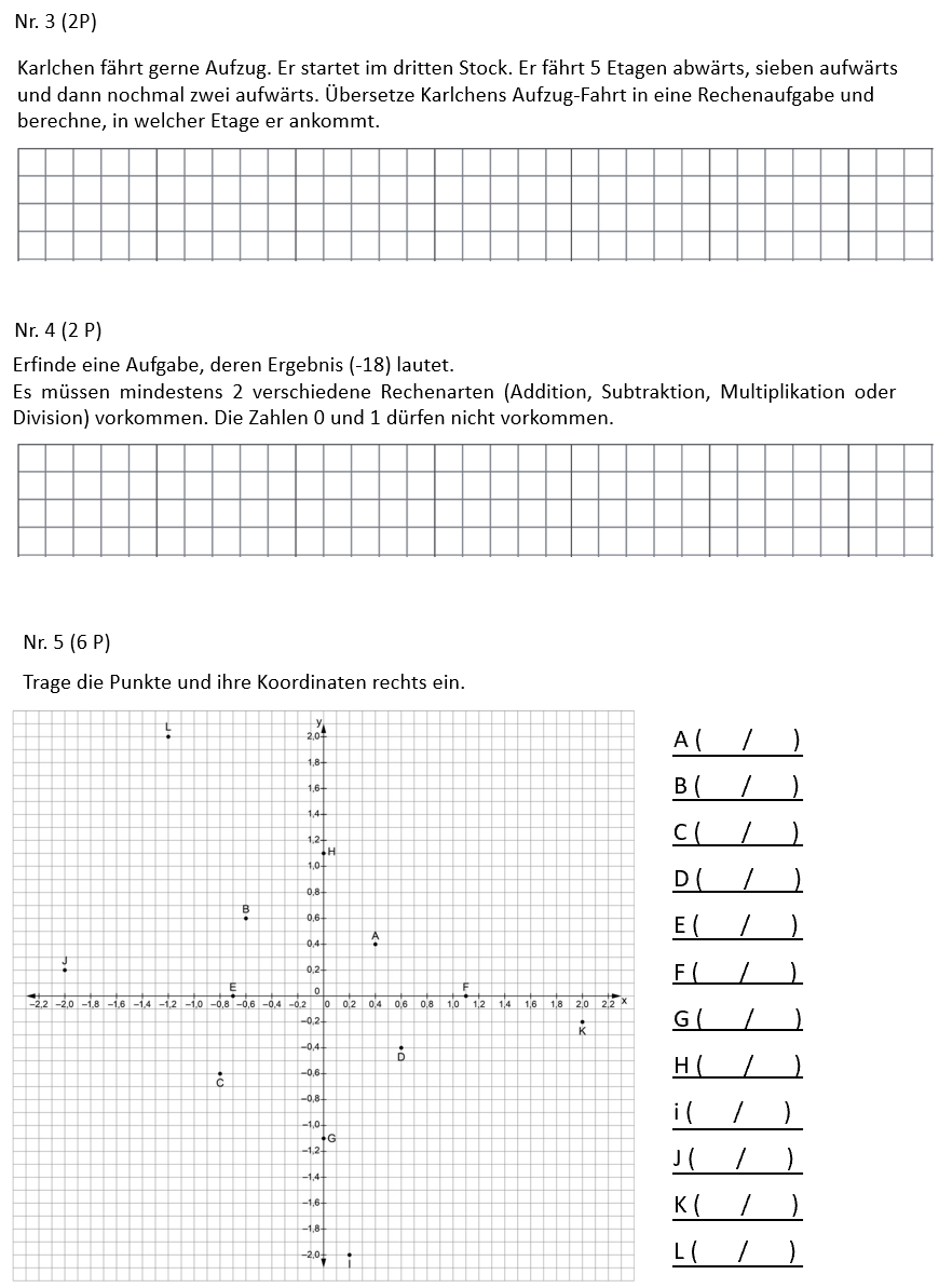 Arbeitsblatt - "Positive Und Negative Zahlen" - Mathematik - Rechnen ...